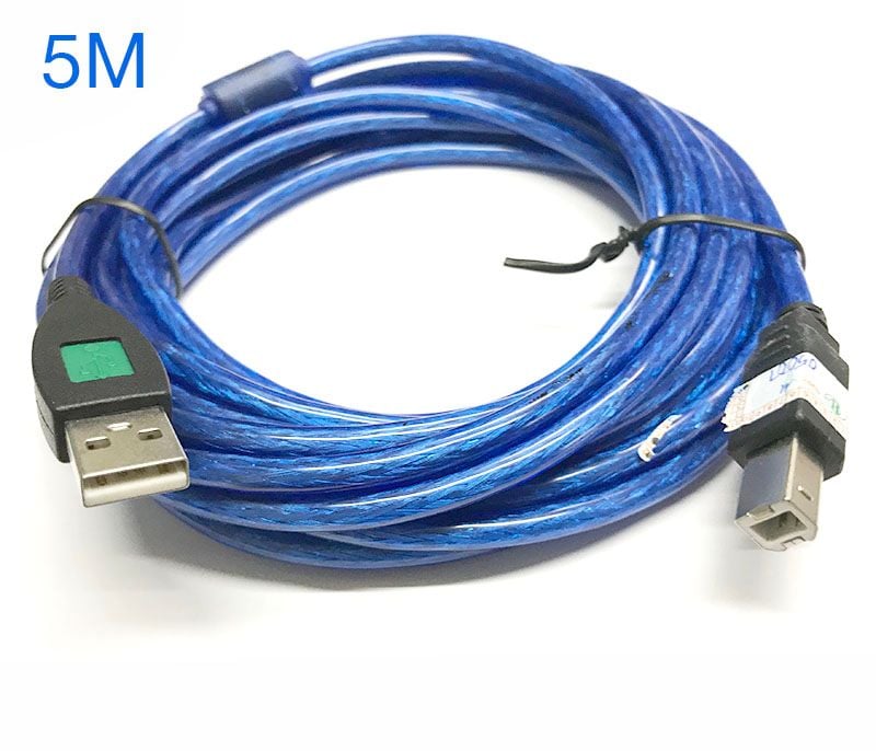 CABLE MÁY IN 5M (dây Xanh chống nhiễu)