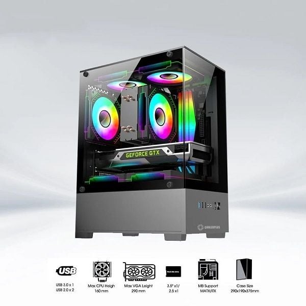 CASE COOLERPLUS EX-32B Đen