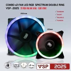 Combo 2 FAN VSP 2025 (12cm+20cm) Đen